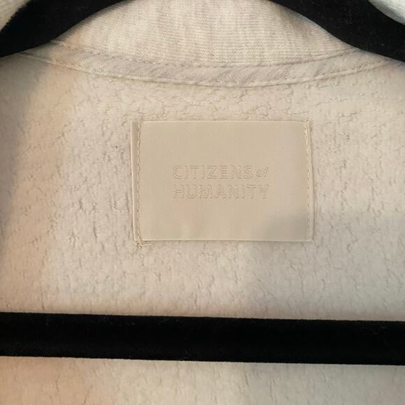 Citizens of Humanity Rosalia White Pullover Sweater V-neck Cotton Women's Medium - Picture 3 of 11